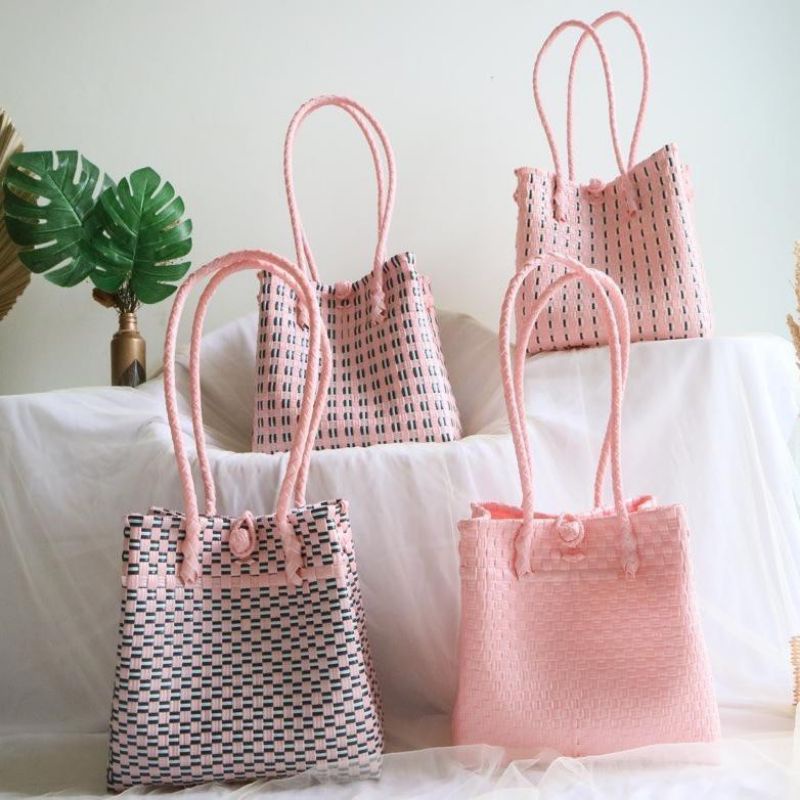 (PART 3)TAS JALI PREMIUM/TAS ANYAMAN PLASTIK JALI/TAS JALI MONOKROM/TAS ANYAM KEKINIAN