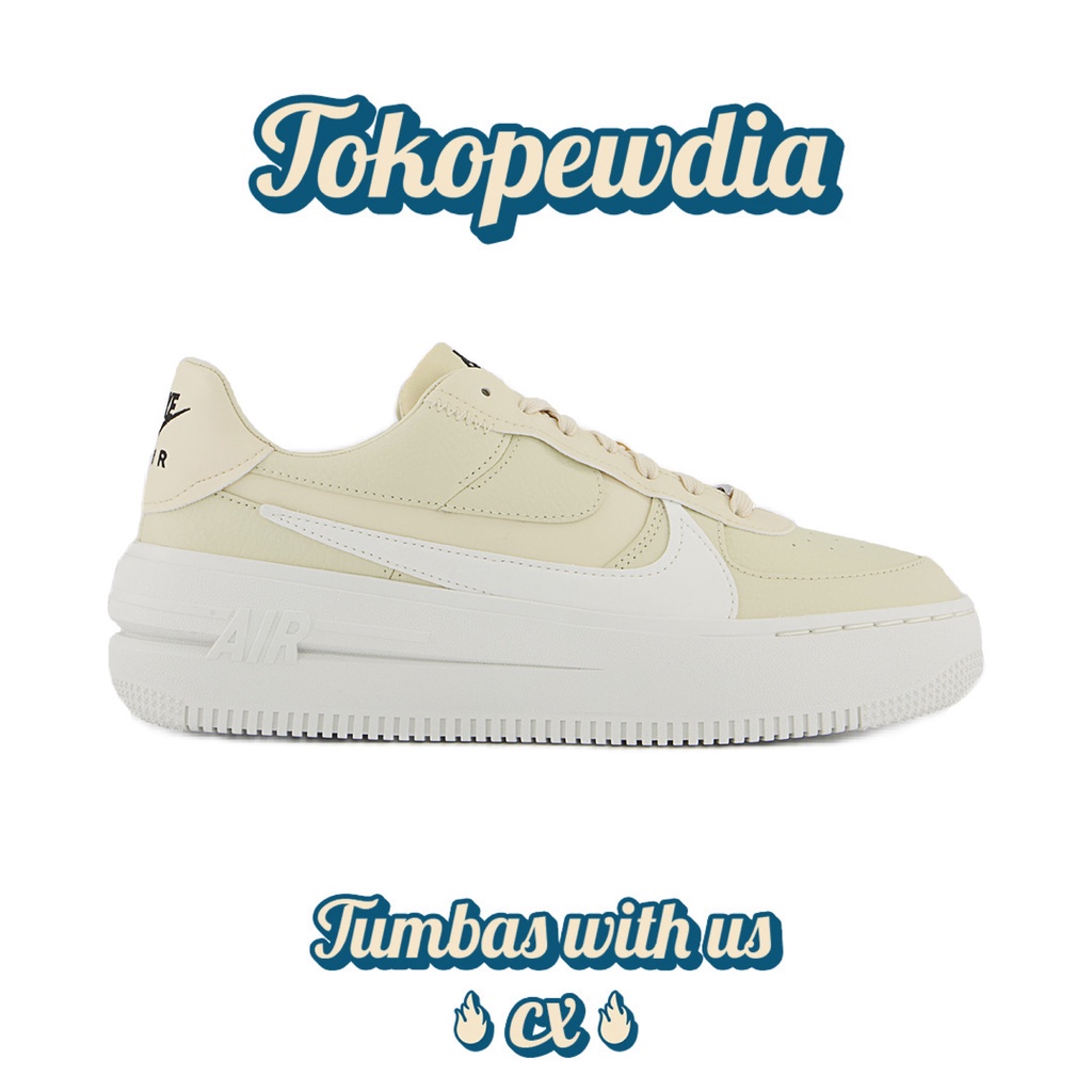 Nike Air Force 1 Platform F0sil Sail Summit White