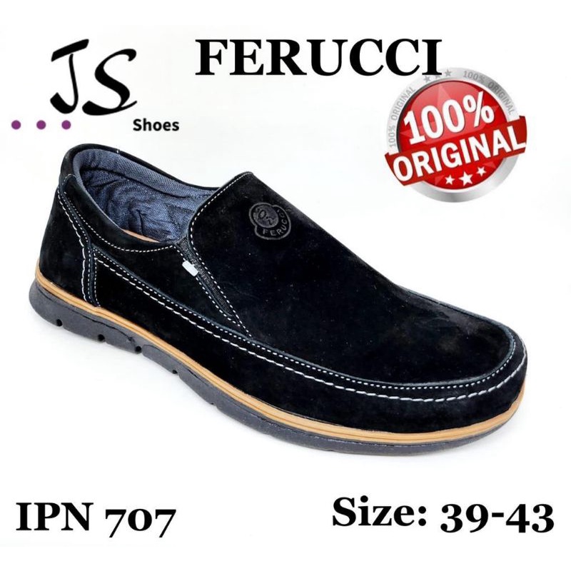 FERUCCI IPN 707 - SEPATU CASUAL NOBUCK PRIA DEWASA MERK FERUCCI ORIGINAL