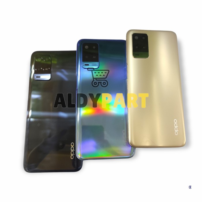 Back Casing Housing Fullset Backdoor + Bezel Oppo A54 Original - Gold