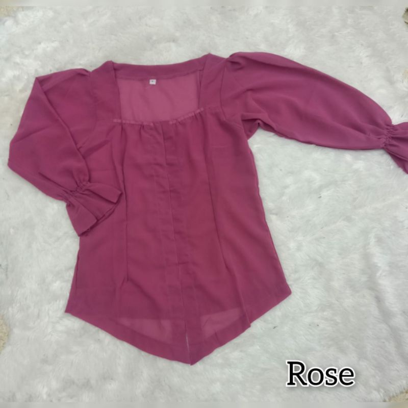 kebaya model sabrina tangan karet