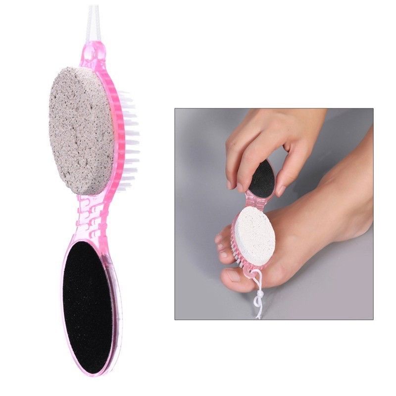 Aschosme  SIKAT KAKI 4IN1 / SIKAT KAKI DAN BATU APUNG /  FOOT BRUSH