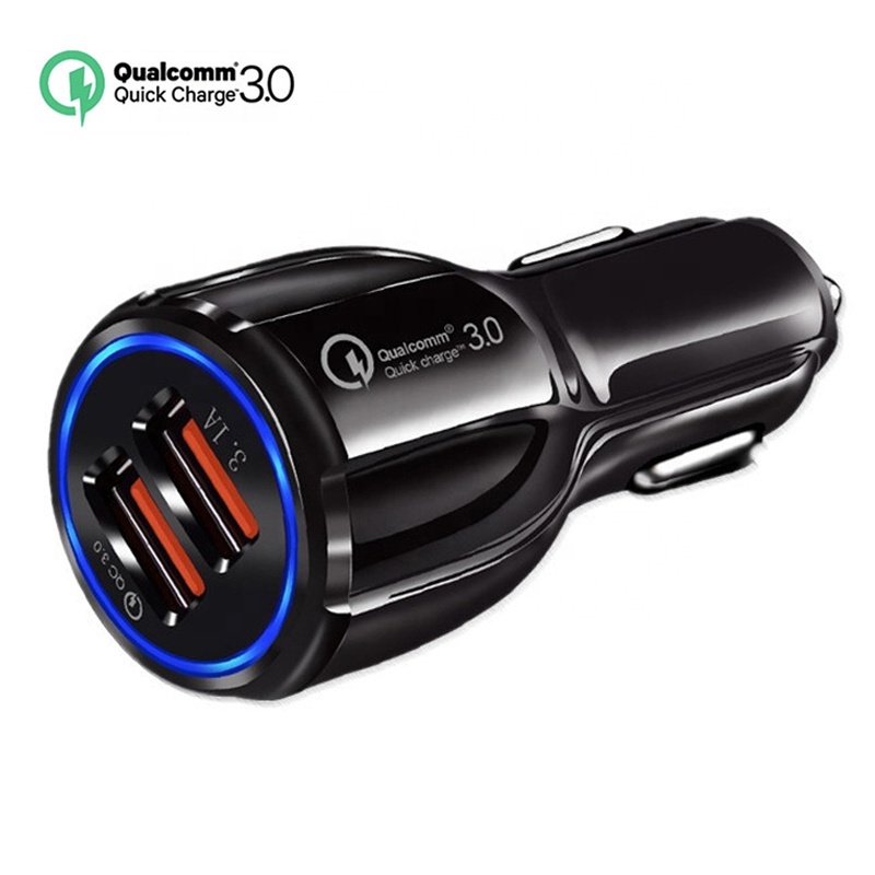 6A Fast Car Charger QC 3.0 Dual USB Port 3.1A Casan Mobil QC3.0 In-Car Quick Charger