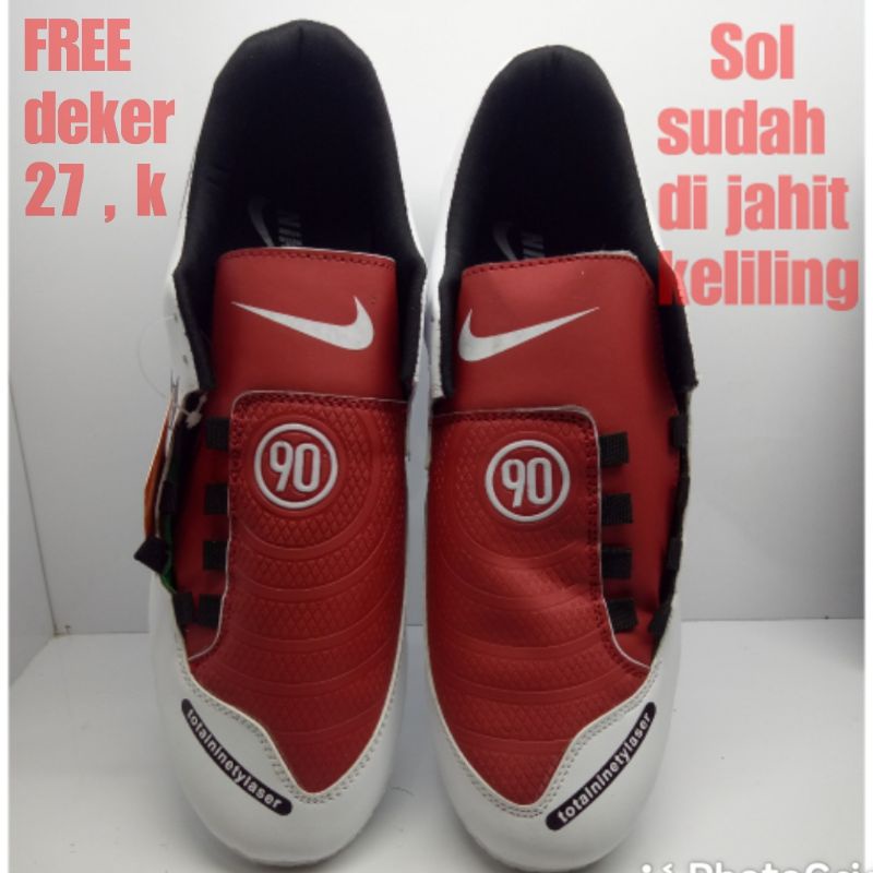 sepatu bola sepatu sepak bola sol sudah di jahit keliling sepatu bola T90 laser