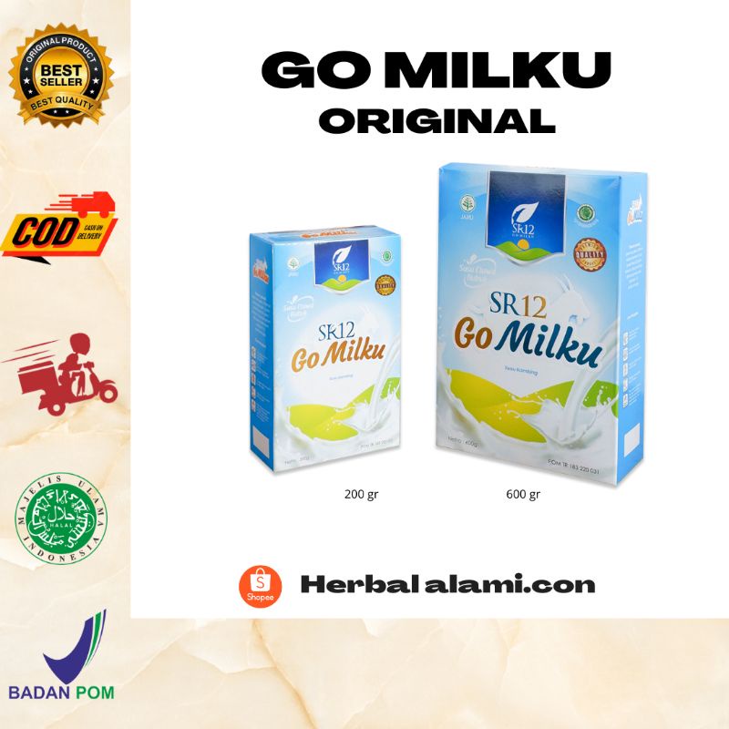 

Gomilku original sr12 susu kambing etawa madu asli daun kelor ikan gabus susu kesehatan susu herbal alami