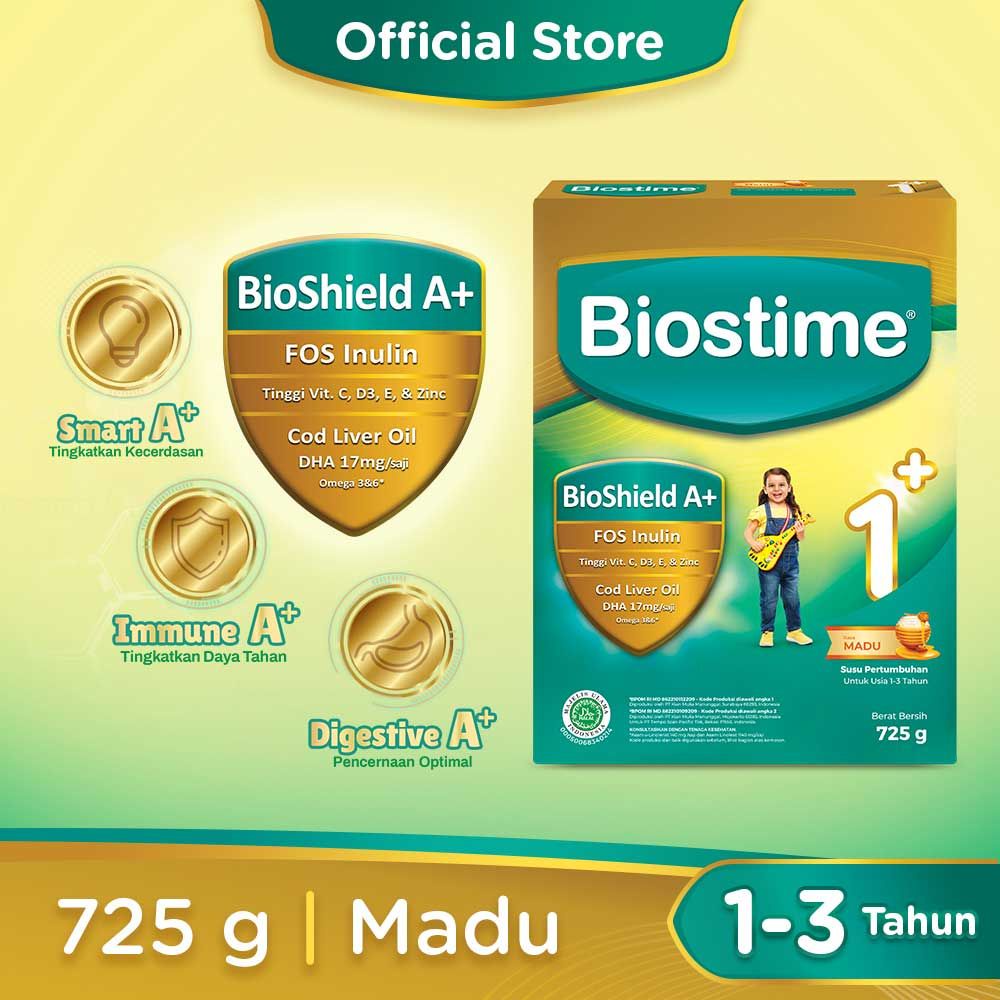Susu Biostime HealthyWay KIDS 1+ 725 Vanilla Madu