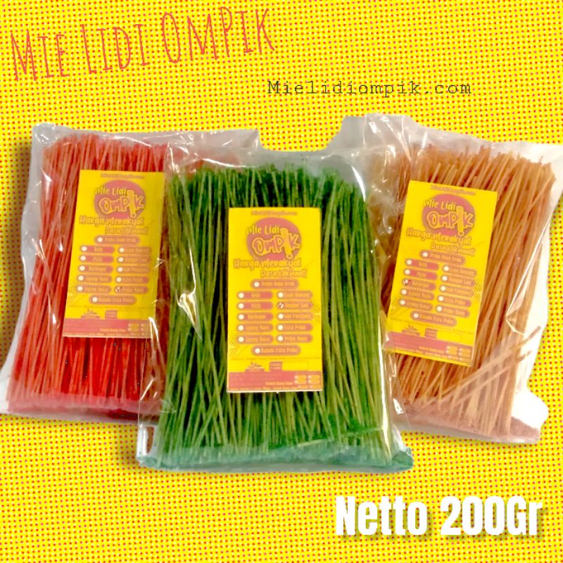 

Mie Lidi Mie Biting OmPik NETTO 200gr 12 Rasa