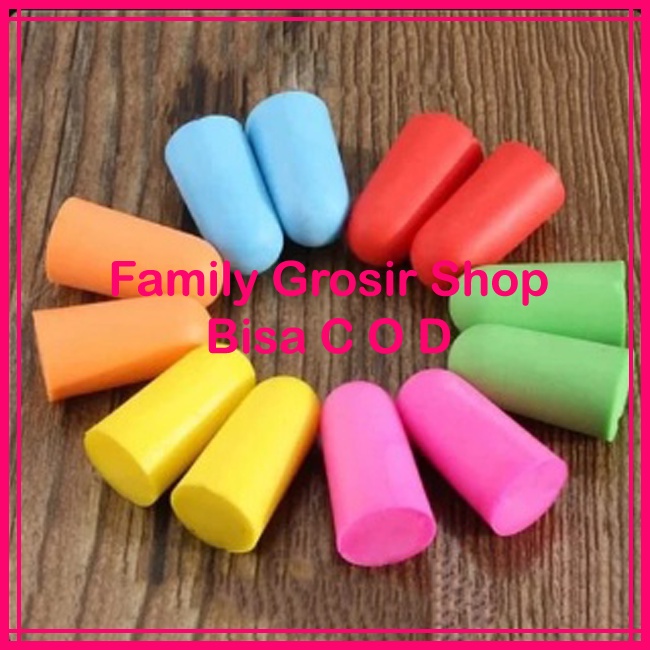 1 Pasang Earplug Penutup  Pelindung Telinga Foam Ear Plug Protector