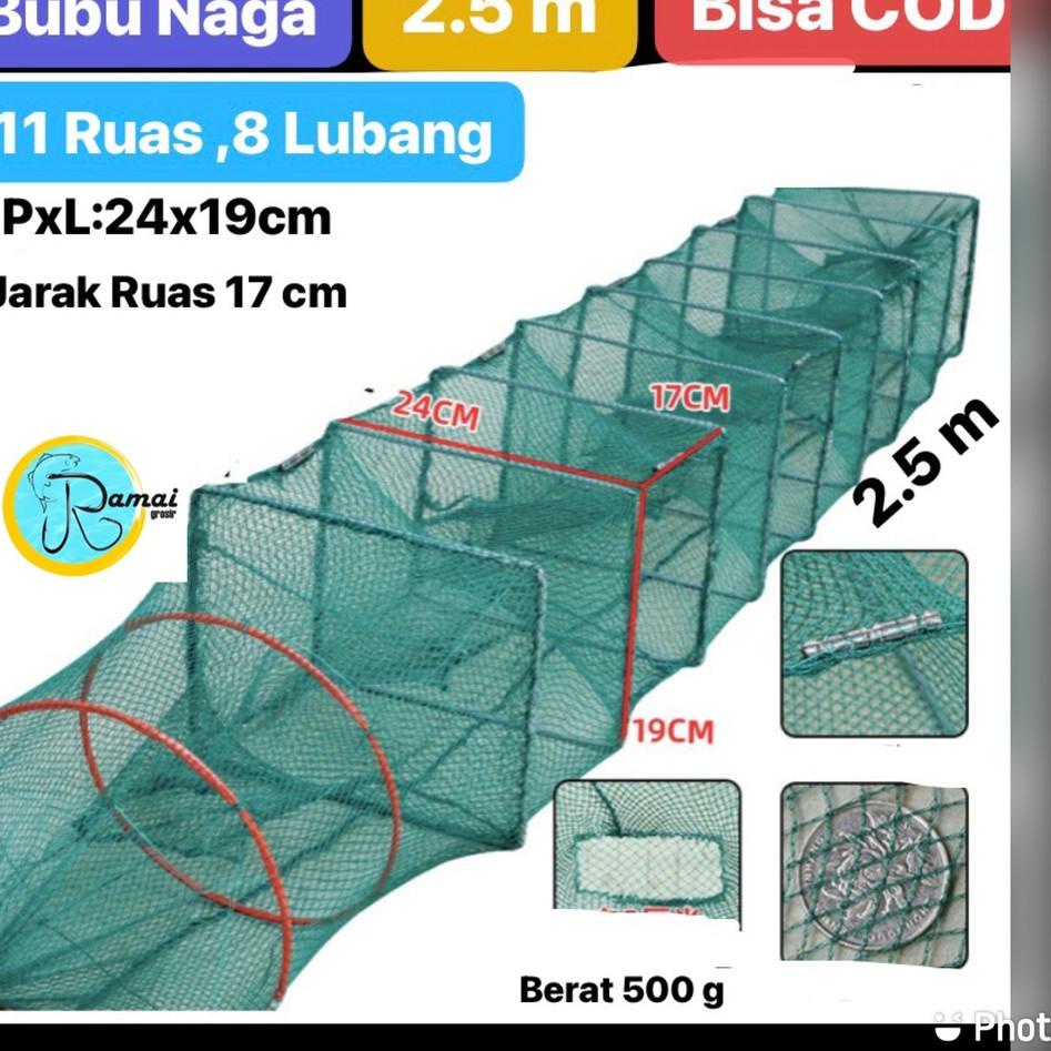 fqo BUBU NAGA 1.5M DAN 2.5M PERANGKAP IKAN UDANG LOBSTER BISA BAYAR DI TEMPAT ♥ 53