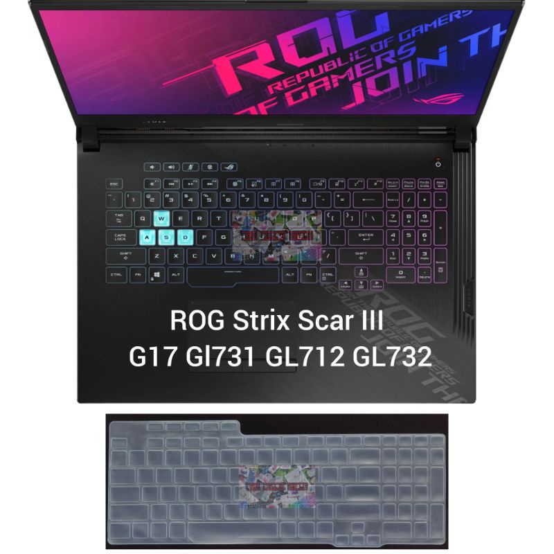 keyboard Protector Asus ROG Strix Scar G17 GL731 GL732 GL712