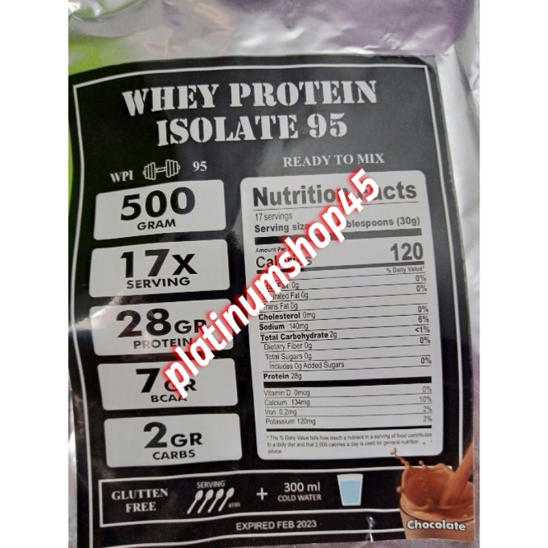 Susu Protein 500gr Whey Protein Isolate Susu Diet OCD DEBM KETO MAYO DEFICIT WPI WPI 95 WPI 90