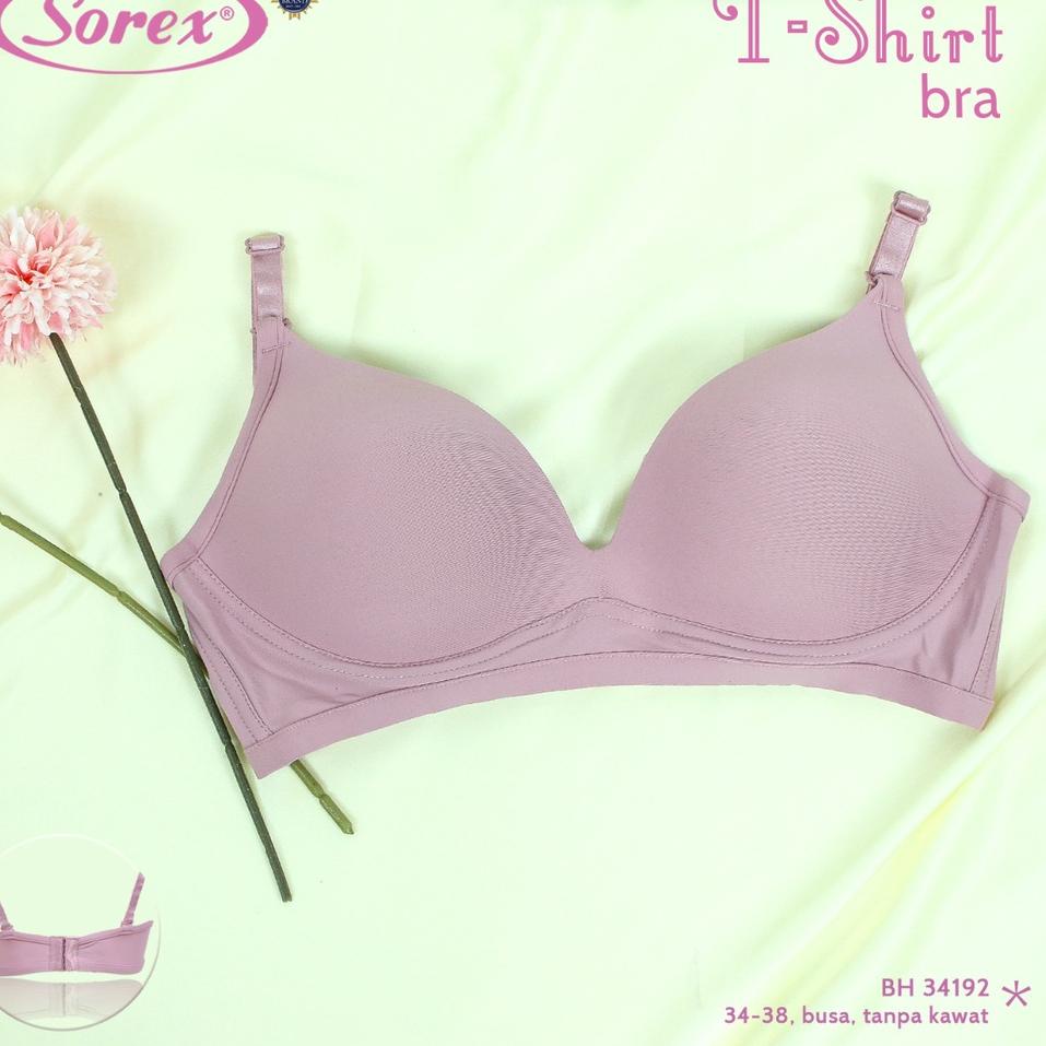 Harga Termuraah Sorex T-shirt Bra Polos Busa Tanpa Kawat Kait 3 Setara Cup B BH Harian 34192