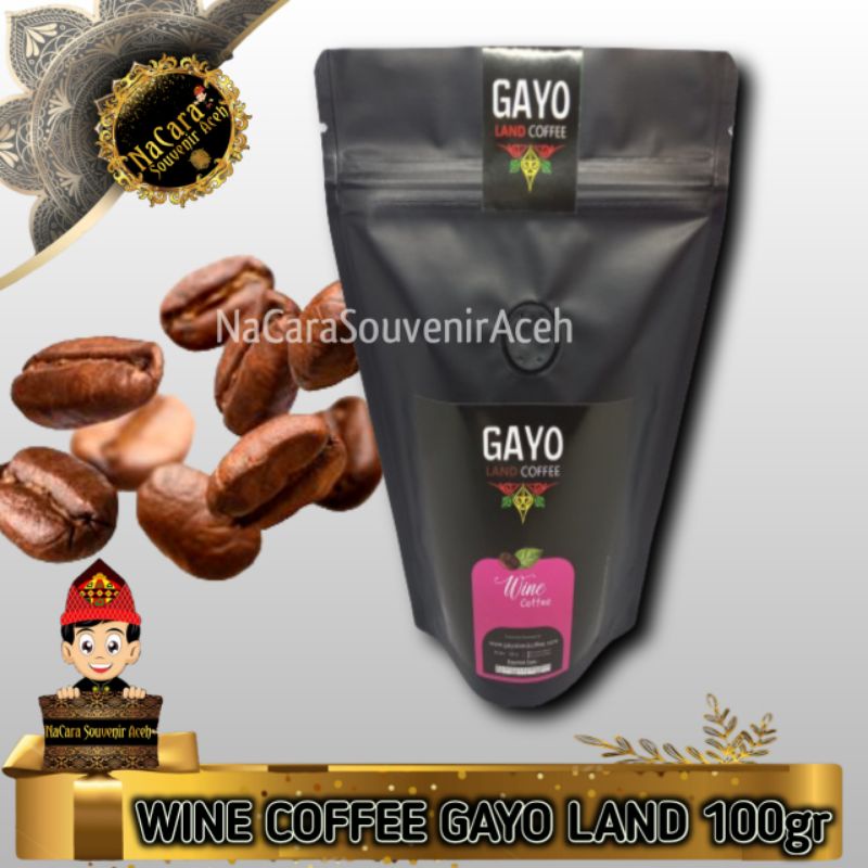 WINE COFFEE GAYO LAND 100gr || BUBUK KOPI ARABIKA WINE