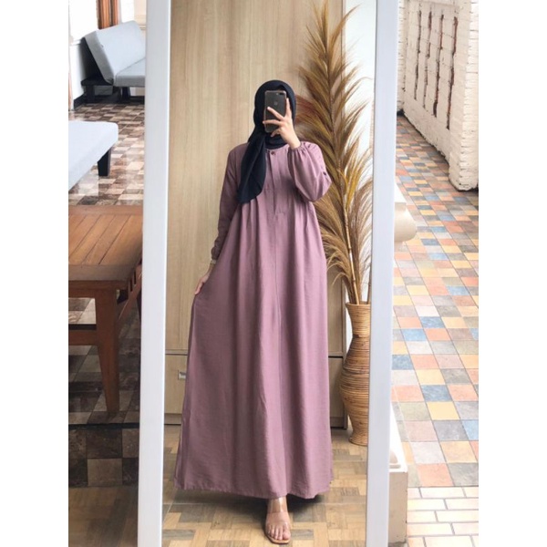 YASMINA DRESS - linen crinkle/Dress Busui