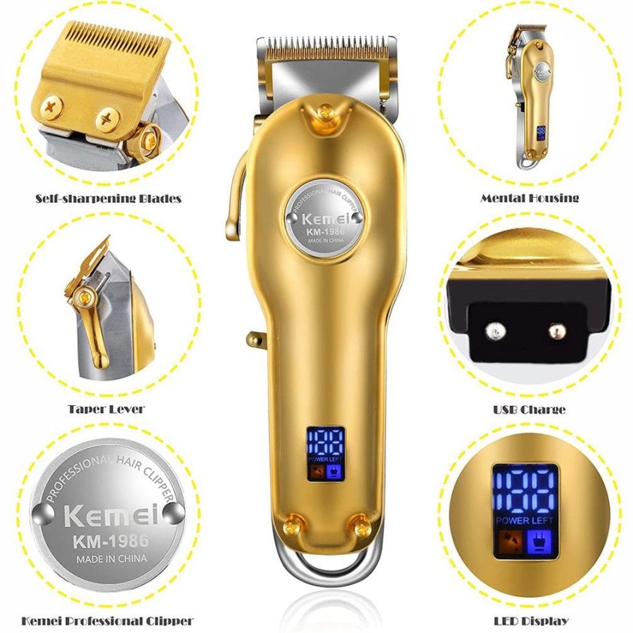 NEW~Hair Clipper Kemei KM 1986 Alat Cukur Pangkas Rambut Elektrik Barbershop | FMS