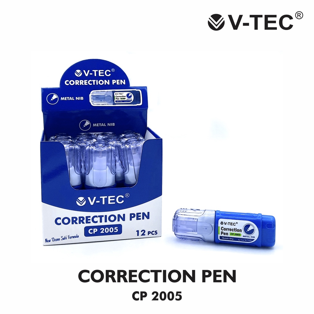 

V-TEC Correction Pen Penghapus Tipe X Type CP 2005/5ml dan CP 2010/10ml