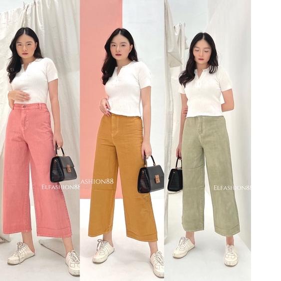 Hot Sale - Kulot Denim Wanita  Denim Kulot ..