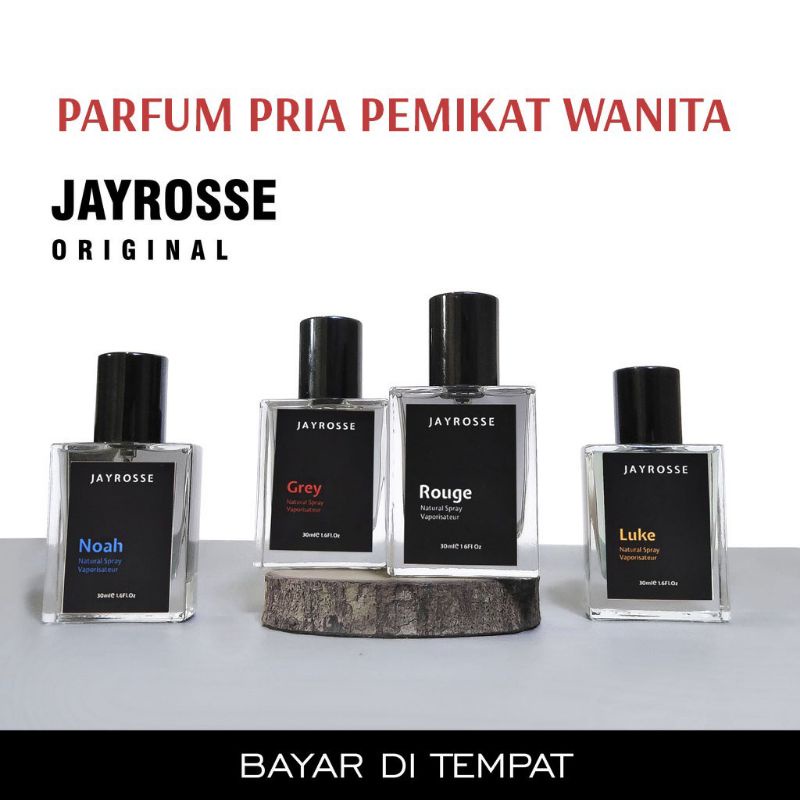 Parfum JAYROSSE Parfum Pria Parfum Tahan Lama Parfum cewek Parfum Cowok Tahan Lama Parfum Pria Tahan Lama Jayrosse Grey Jayrosse Noah Jayrosse Luke Jayrosse Rounge parfum Wangi parfum tahan lama parfum viral jayrosse cool Minyak wangi jayrosse