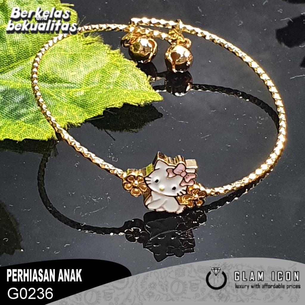 Gelang bangle anak karakter kucing imut G0236