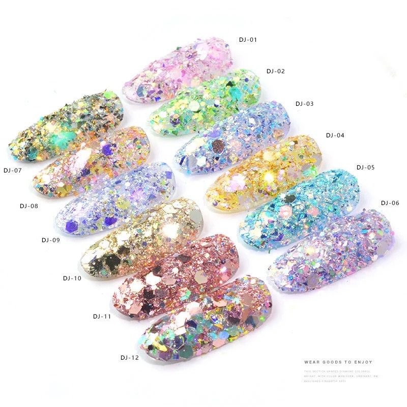 1 Botol Stiker Payet Glitter 3d Untuk Dekorasi Nail Art paling best seller