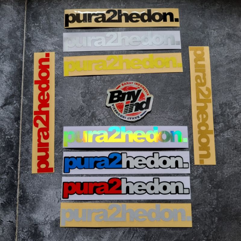 STICKER STIKER PURA PURA HEDON PURA2HEDON CUTTING