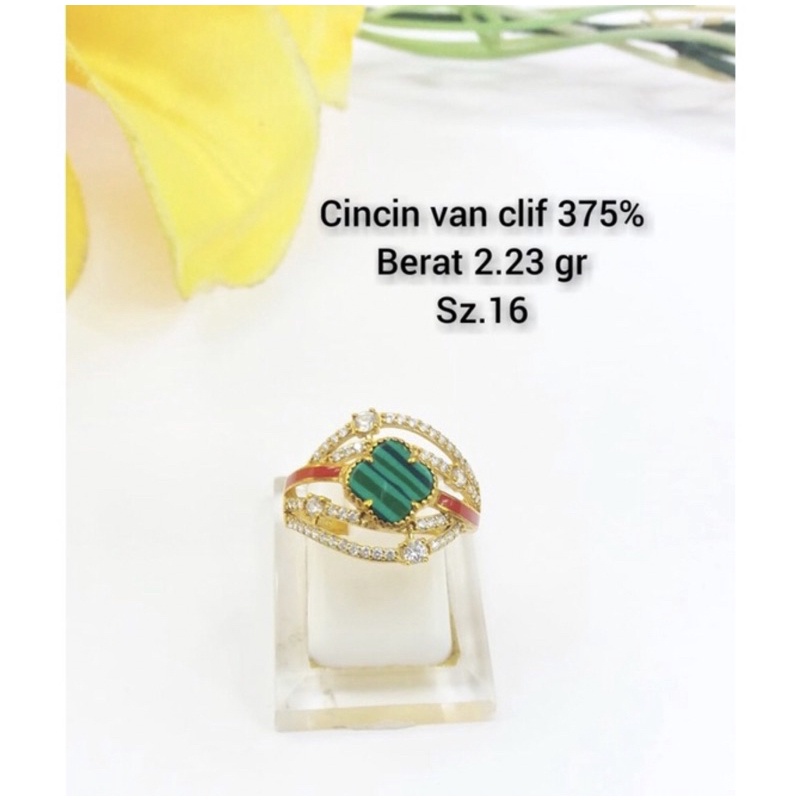 Cincin vancleef kadar 375 8karat fashion