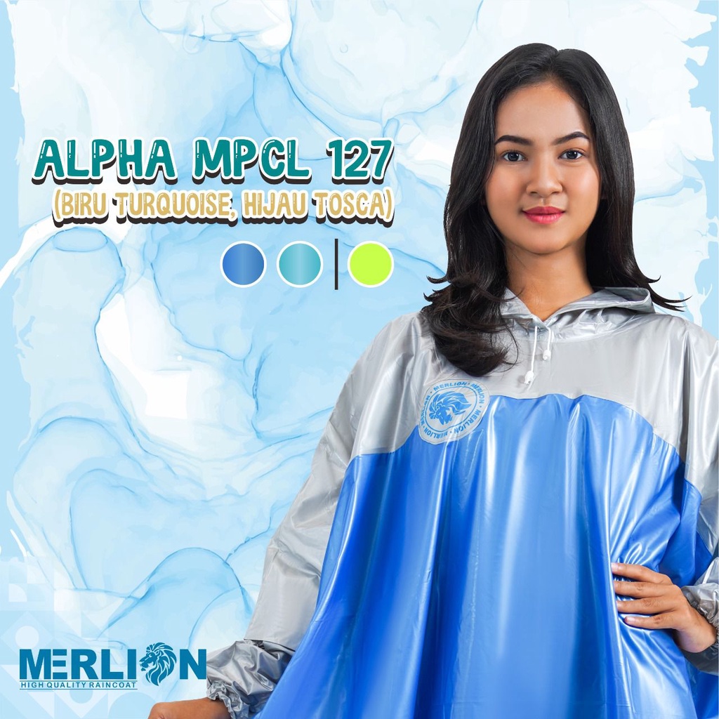 Jas Hujan Poncho Lengan Merlion MPCL 127 Ponco Tangan