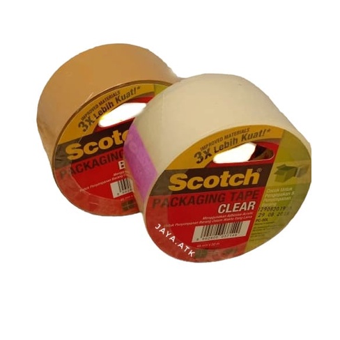 LAKBAN 3M SCOTCH BENING COKLAT 48 X 50 M PB-50 L PACKAGING TAPE DAYA SELOTIP REKAT TINGGI