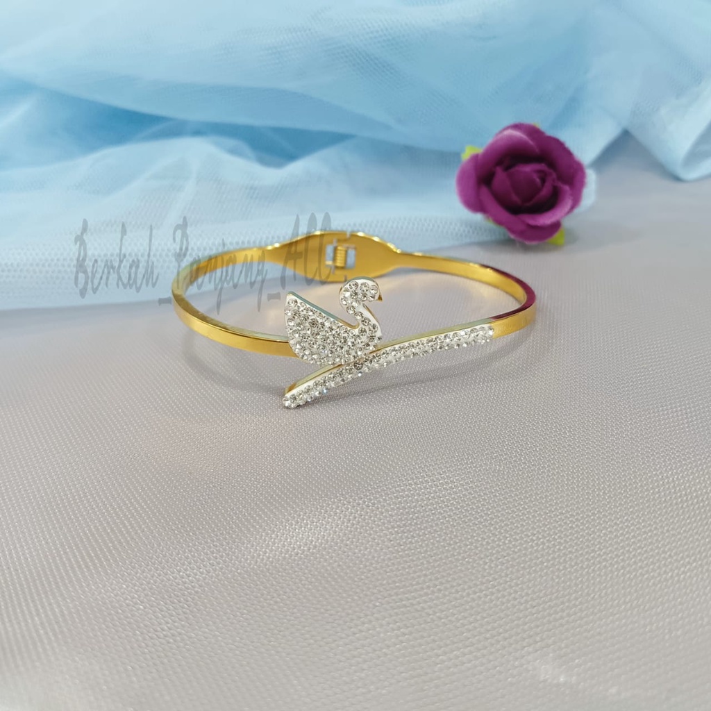 GELANG TITANIUM BANGKOK  FASHION ANGSA SWANG perhiasan super berkelas fashion korea anti karat dan anti luntur