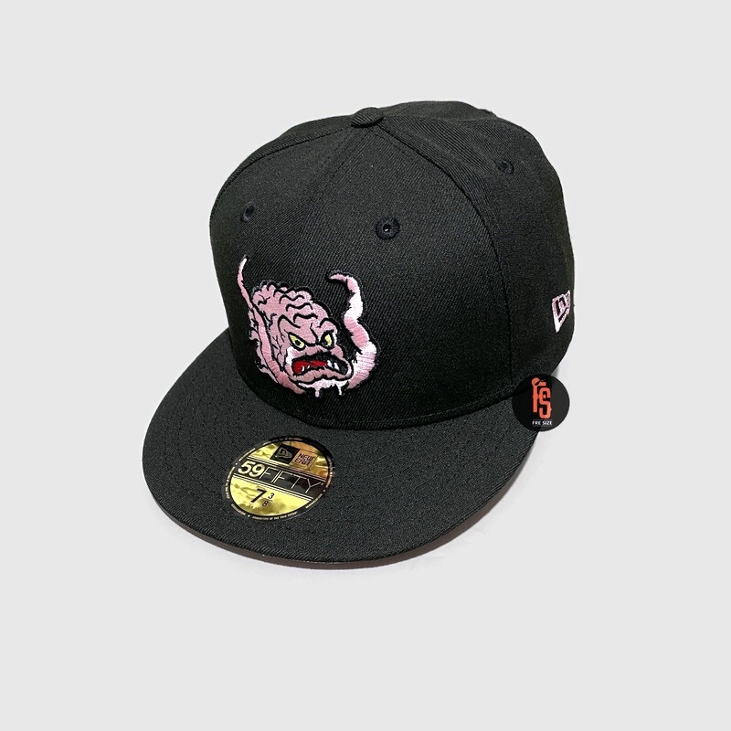 TOPI NEW ERA ORIGINAL 5950 BRAIN TMNT BLACK UV PINK
