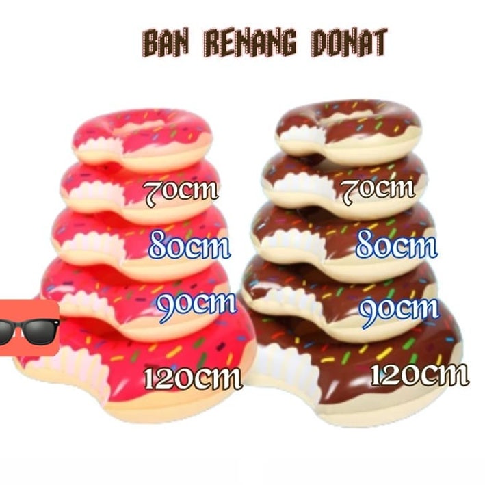 PELAMPUNG BULAT DONAT Ban Renang Anak &amp; Dewasa Diameter 70 80 90