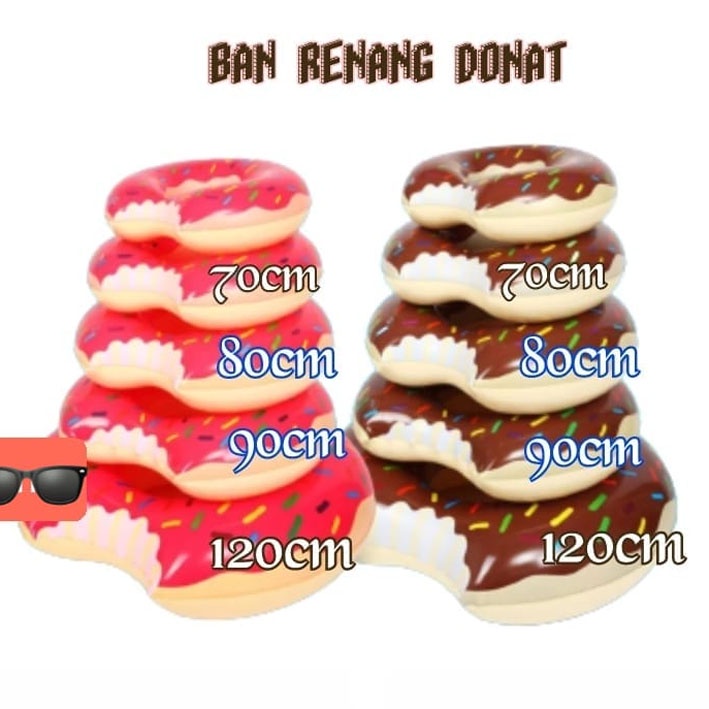 PELAMPUNG BULAT DONAT Ban Renang Anak &amp; Dewasa Diameter 70 80 90