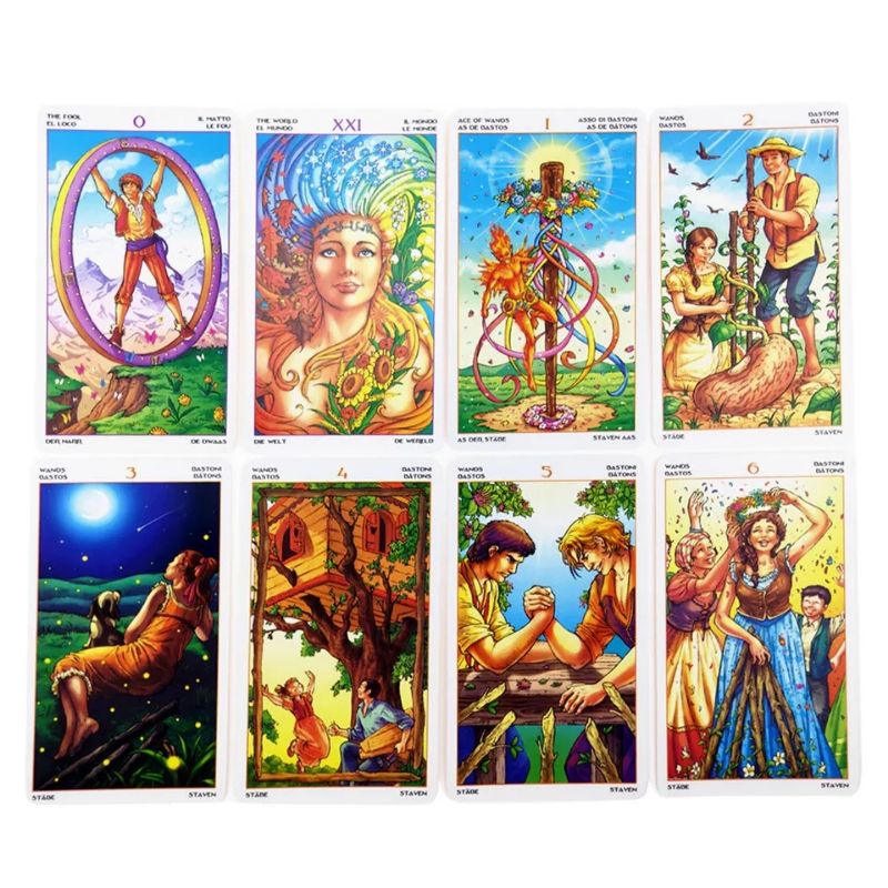 Wheel of The Year Tarot 12x7cm include guide paper