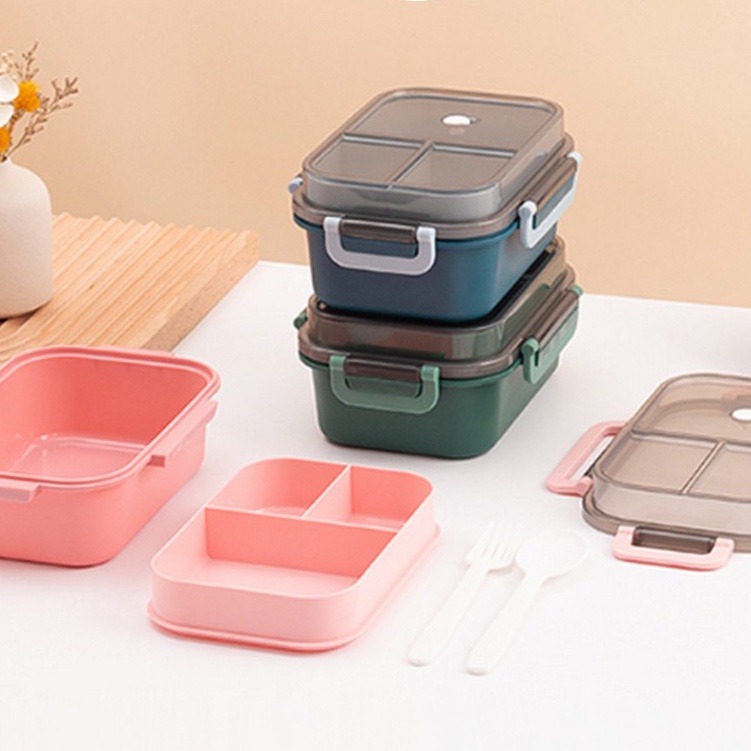 Lunchbox Tempat Makan 2 ssusun 3 Sekat Lunch Box Bento 2 Susun 3 Sekat