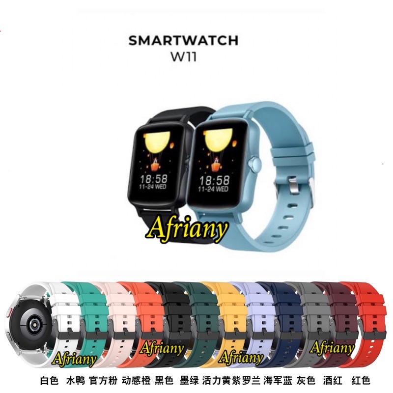 Strap Olike Smartwatch Azure OW-W4 Rubber Tali Jam Tangan