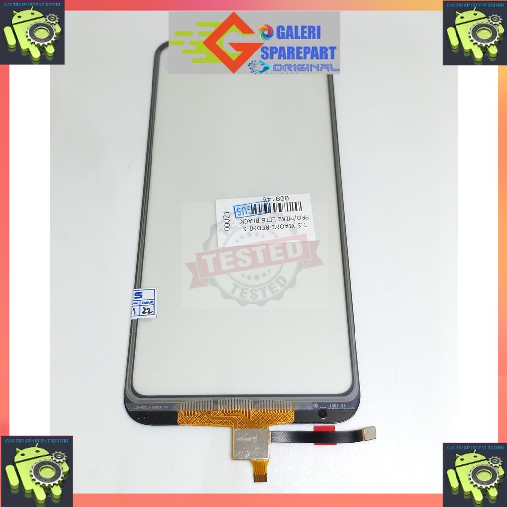 TOUCHSCREEN TS TC LAYAR SENTUH REDMI XIOAMI 6 PRO  REDMI  XIOAMI MI A2 LITE HITAM