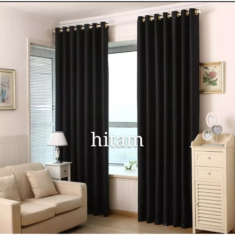 Gorden Jendela Minimalis Gorden Blackout Polos Gorden Polos Tebal