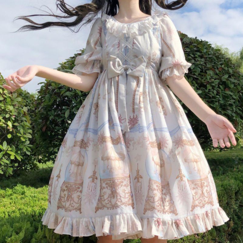 [MikanHiro Store] Lolita dress paradise Lolita long-sleeved OP skirt jumpsuit