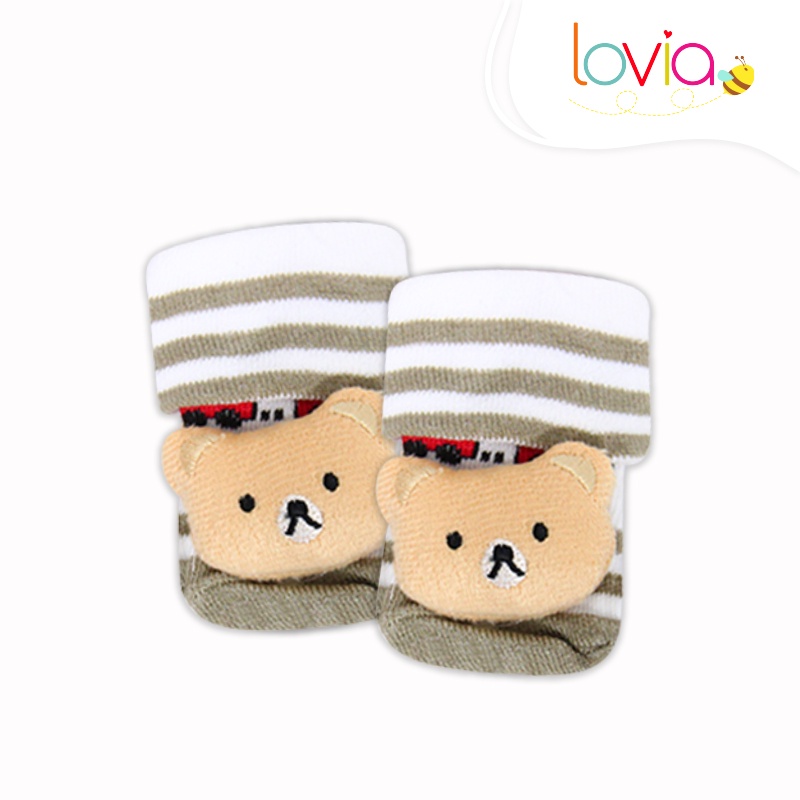 Kaos Kaki Anak Bayi Anti Slip Karakter Boneka 3d