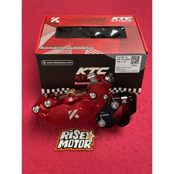 KALIPER KTC KYTACO AEROX 4 PISTON CRM MERAH