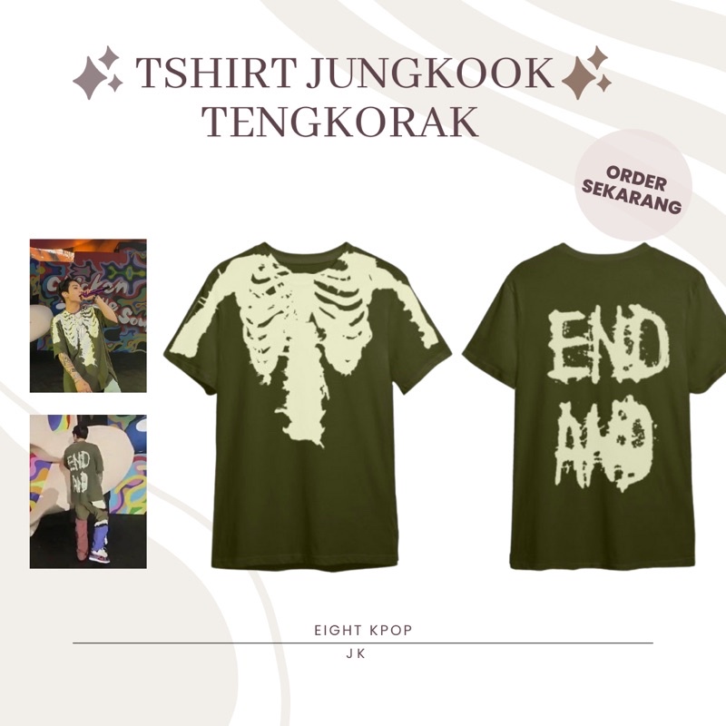 Tshirt jungkook Tengkorak