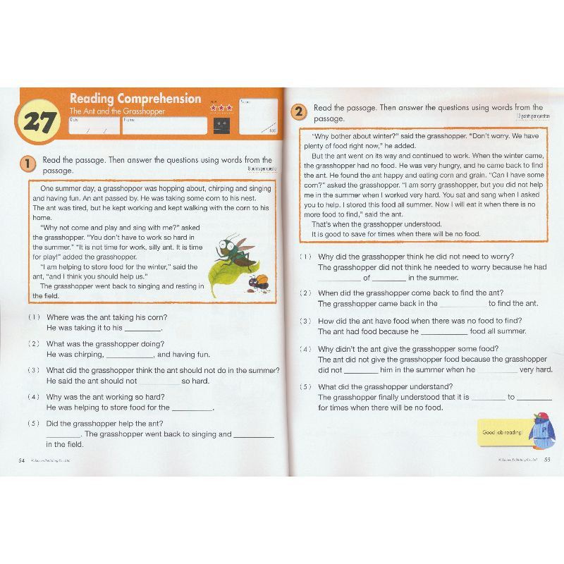 KUMON WORKBOOK (WRITING, READING, WORD PROBLEM)