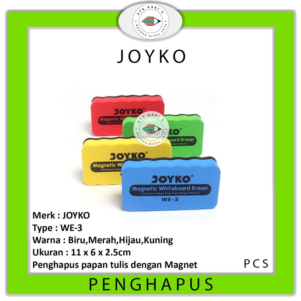 

JOYKO - White Board Eraser We-3 Penghapus Papan Tulis Magnet - PCS