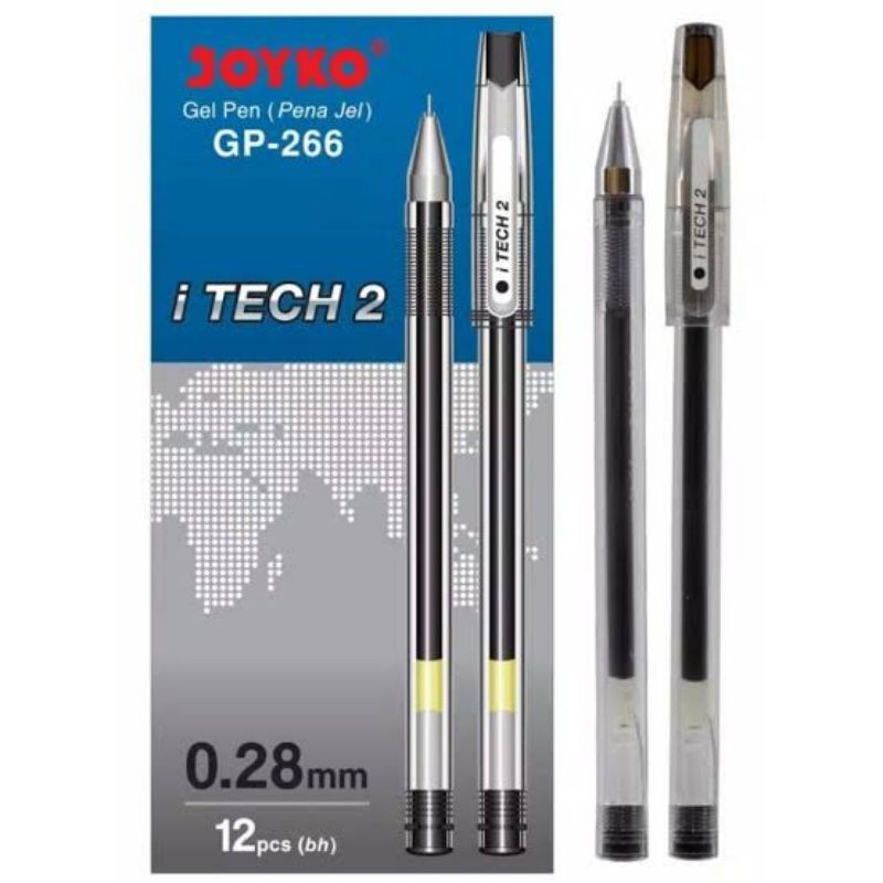 

[BOX/12 PCS] PULPEN / GELPEN JOYKO ITECH 2 GP-266 0.28MM