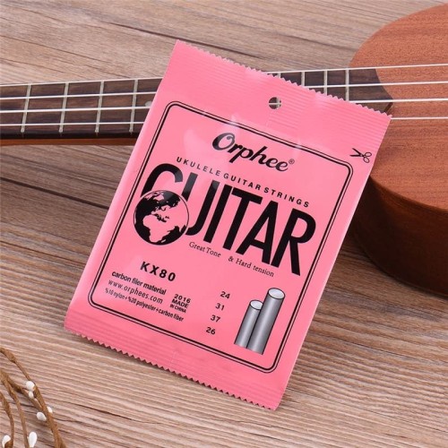 Orphee Kx80 4pcs / Set Senar  Ukulele Strings Tuning GCEA Senar Nylon Ukulele