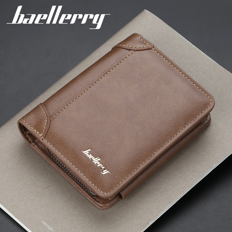 BAELLERRY D9159 Dompet Pria Wanita Bahan Kulit PU Leather Premium WATCHKITE WKOS