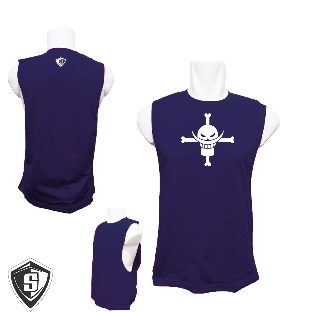 Singlet Lowcut Bodyfit Kru Bajak Laut Shirohige