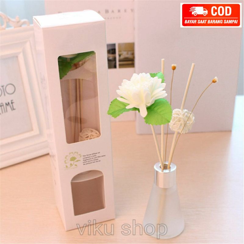 Reed Parfum Ruangan Aroma Diffuser Rattan Sticks Daun Hijau 50ML