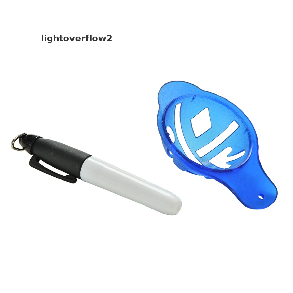 (lightoverflow2) Set Stensil + Spidol + Penanda Bola Golf Anti Air