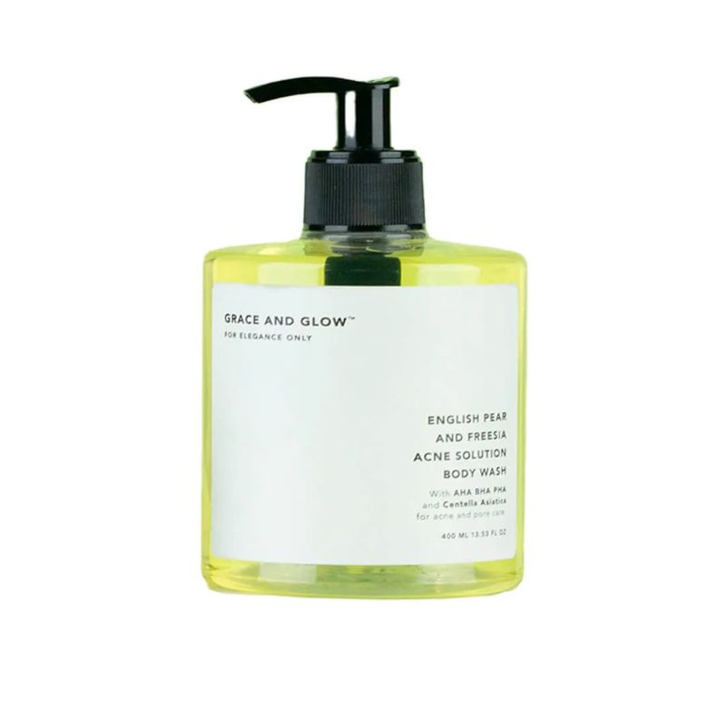 Grace and Glow English pear &amp; Freesia anti acne solution body wash/ 400 ml